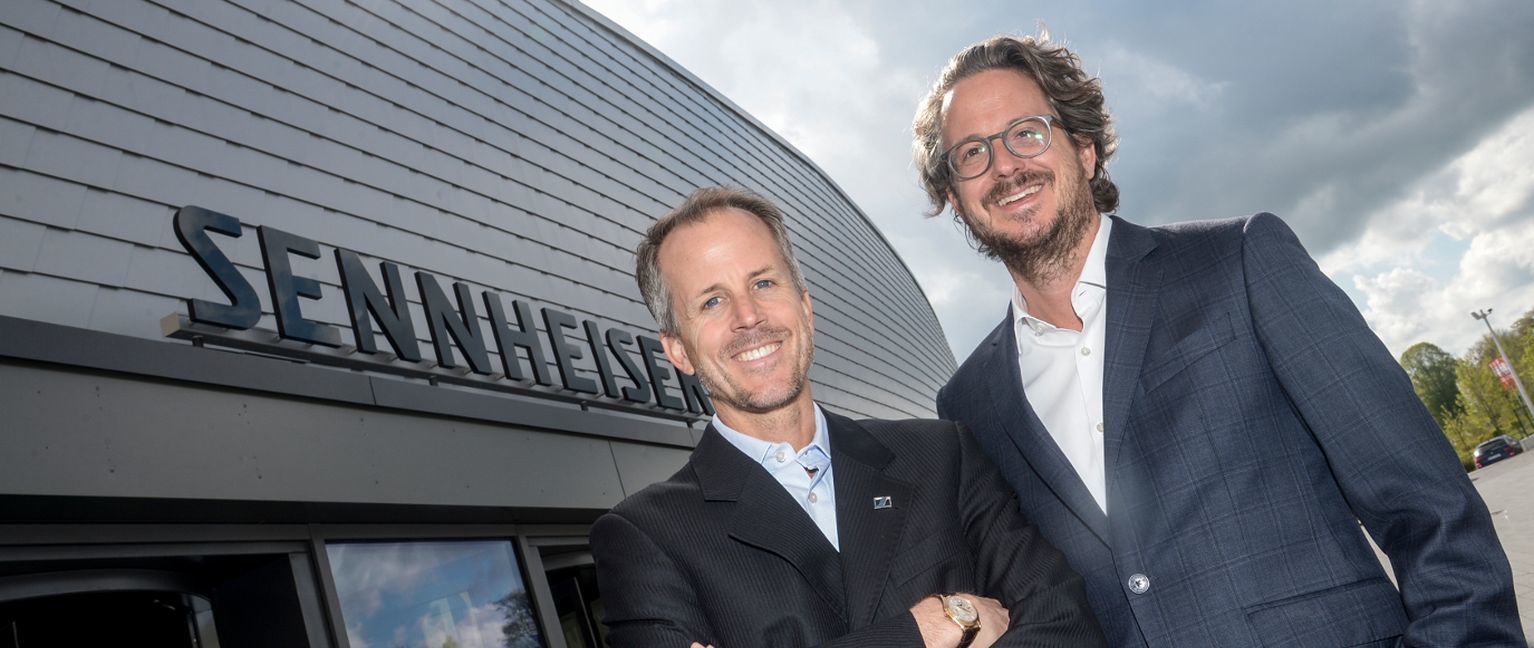 Dr. Andreas Sennheiser und Daniel Sennheiser, Co-CEOs der Sennheiser electronic GmbH & Co. KG